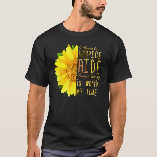 Hospice Aide-waardering - ik werd een hulp van het T-shirt (Voorkant)