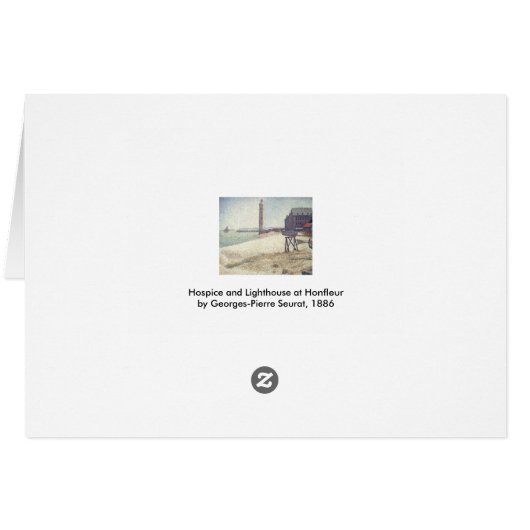 Hospice and Lighthouse, Honfleur van Georges Seura (Achterkant Horizontaal)