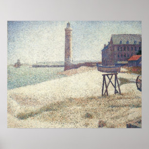 Hospice and Lighthouse, Honfleur van Georges Seura Poster