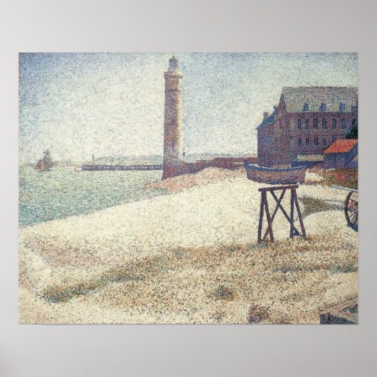 Hospice and Lighthouse, Honfleur van Georges Seura Poster (Voorkant)