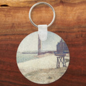 Hospice and Lighthouse, Honfleur van Georges Seura Sleutelhanger (Voorkant)