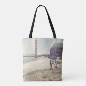 Hospice and Lighthouse, Honfleur van Georges Seura Tote Bag (Achterkant)