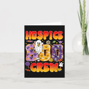 Hospice Boo Crew Hospice Nurse Funny Halloween Kaart