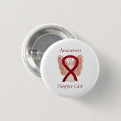 Hospice Care Angel Awareness Ribbon Pins Ronde Button 3,2 Cm (Voorkant /achterkant)