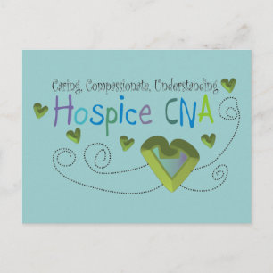 Hospice CNA Green Hearts Briefkaart