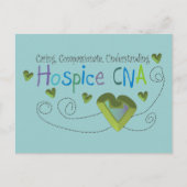 Hospice CNA Green Hearts Briefkaart (Voorkant)
