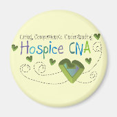 Hospice CNA Green Hearts Magneet (Voorkant)