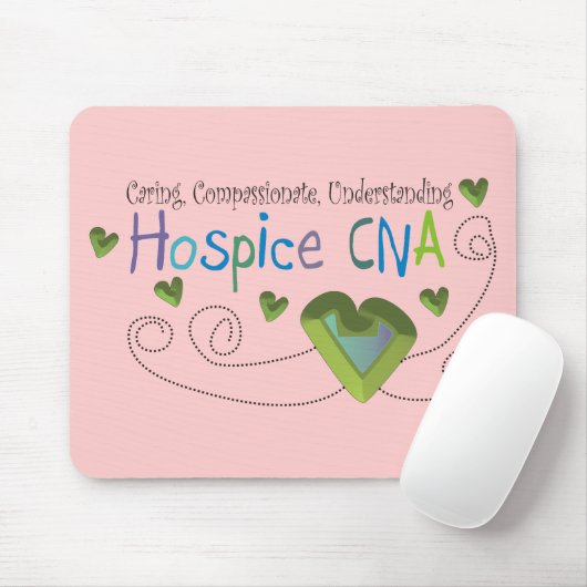 Hospice CNA Green Hearts Muismat (Met muis)