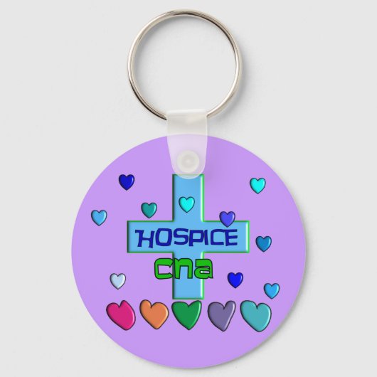 Hospice CNA Multi Hearts Design Sleutelhanger (Voorkant)