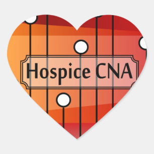 Hospice CNA-verpleegassistent Hart Sticker