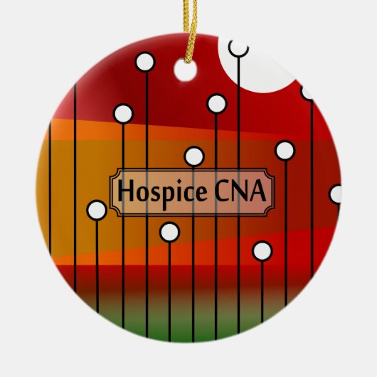 Hospice CNA-verpleegassistent Keramisch Ornament (Voorkant)
