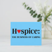 Hospice is een zaak van zorg voor anderen briefkaart (Staand voorkant)