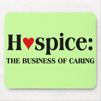 Hospice is een zaak van zorg voor anderen muismat