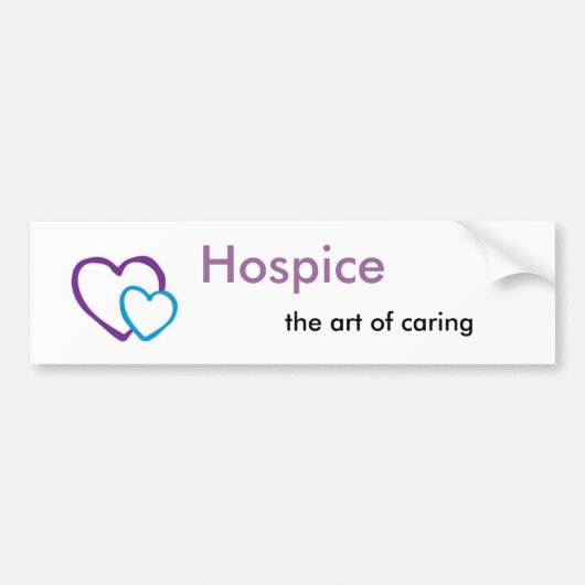 Hospice-kunst van de zorg bumpersticker (Voorkant)