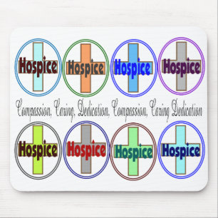 Hospice Mousepad—unieke en heldere kleuren Muismat