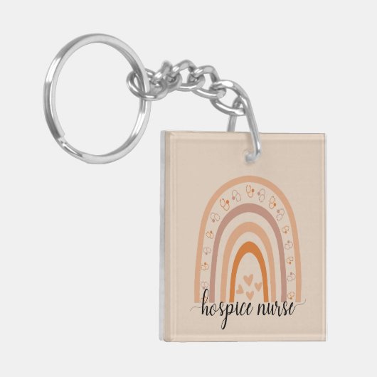 Hospice Neurse Aide Script Rainbow Hospice Sleutelhanger (Voorkant Links)