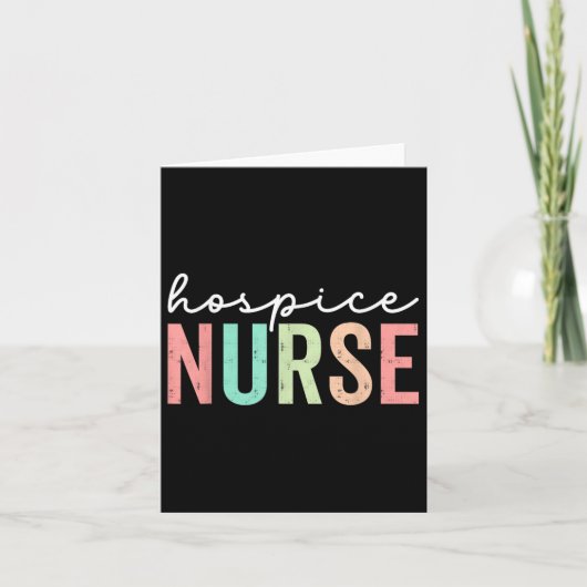  Hospice Nurse Appreciation Week Nursing Ho Kaart (Voorkant)