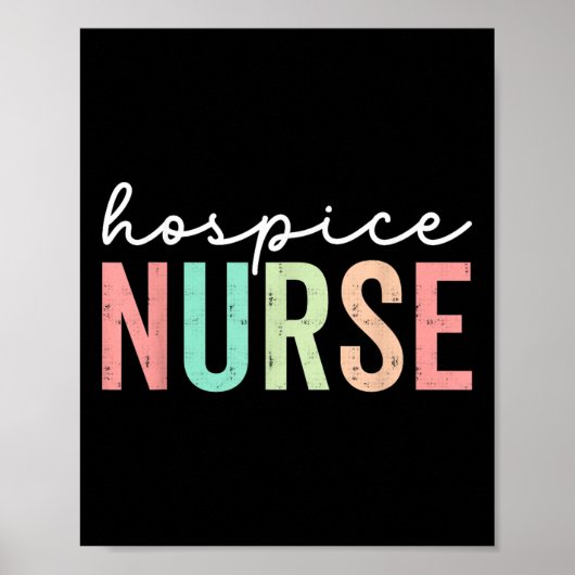Hospice Nurse Appreciation Week Nursing Ho Poster (Voorkant)