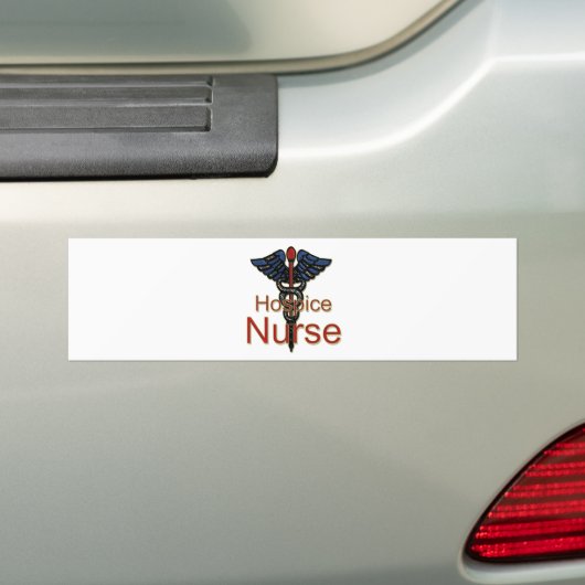 Hospice Nurse Bumpersticker (Op auto)