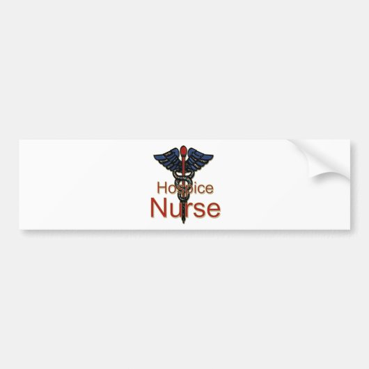 Hospice Nurse Bumpersticker (Voorkant)