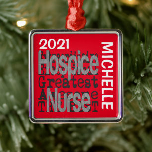 Hospice Nurse Extraordinaire CUSTOM Metalen Ornament