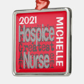 Hospice Nurse Extraordinaire CUSTOM Metalen Ornament (Links)