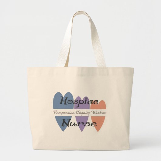 Hospice Nurse Gifts Grote Tote Bag (Voorkant)