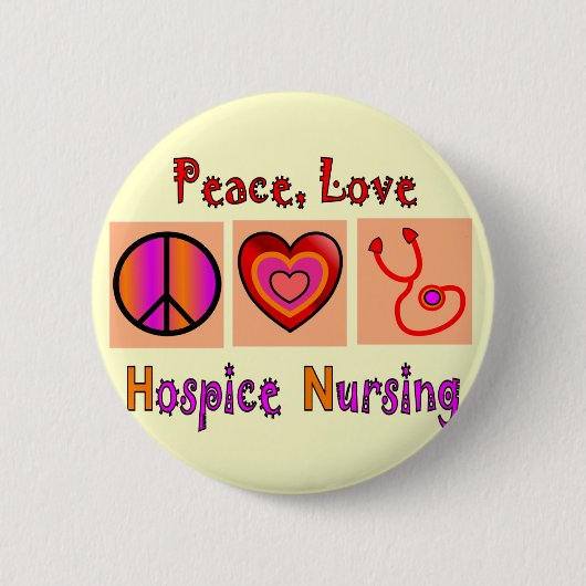 Hospice Nurse Gifts Ronde Button 5,7 Cm (Voorkant)