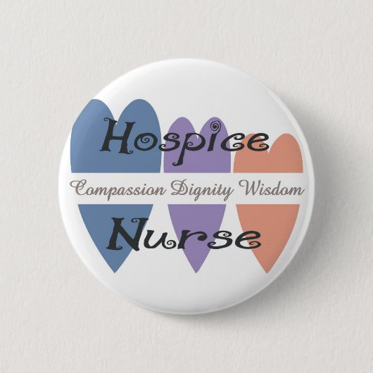 Hospice Nurse Gifts Ronde Button 5,7 Cm (Voorkant)