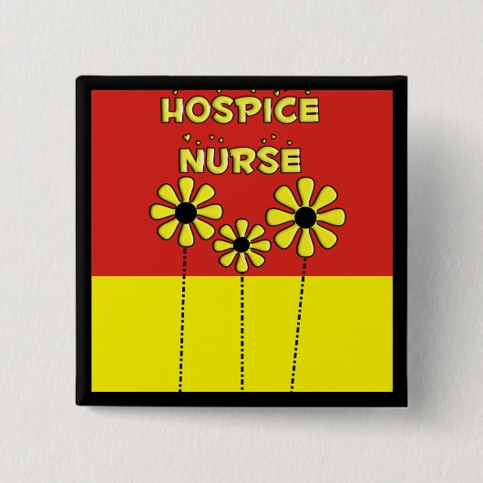Hospice Nurse Gifts Vierkante Button 5,1 Cm (Voorkant)