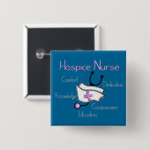 Hospice Nurse Gifts Vierkante Button 5,1 Cm (Voorkant /achterkant)