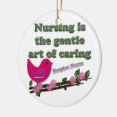 Hospice Nurse Keramisch Ornament (Links)