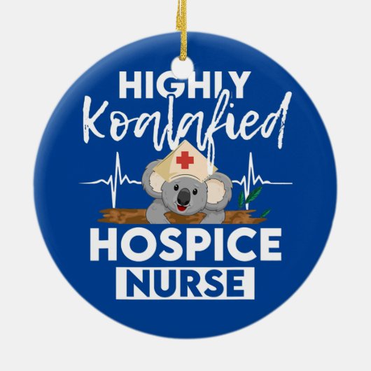 Hospice Nurse Koalified Nursing RN Keramisch Ornament (Achterkant)