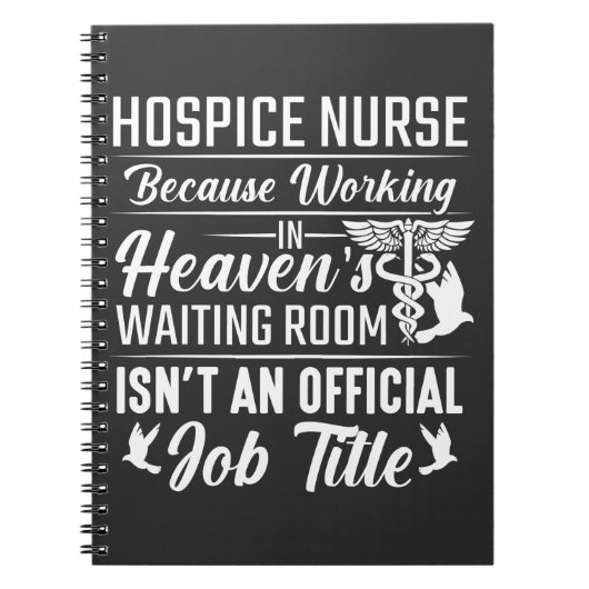 Hospice Nurse Medical Worker Job Nursing Life Notitieboek (Voorkant)