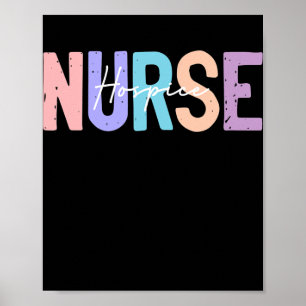 Hospice Nurse Registered Nurse RN Noodruimte Poster