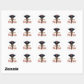 Hospice Nurse Ronde Sticker (Vel)