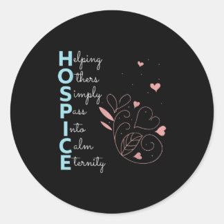 Hospice Nurse Ronde Sticker
