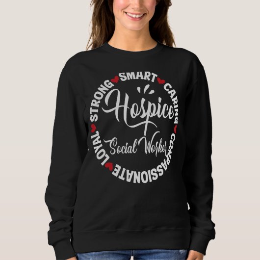 Hospice Nurse Squad Essentials Hospice Maatschappe Trui (Voorkant)