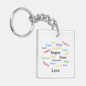 Hospice Nurse Square Sleutelhanger (Voorkant Links)