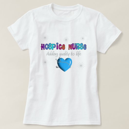 Hospice Nurse T-Shirt (Design voorkant)