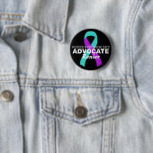 Hospice & Palliative Care Advocate Black Button (In situ)