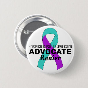 Hospice & Palliative Care Advocate White Button