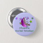 Hospice Social Worker Ronde Button 5,7 Cm (Voorkant /achterkant)