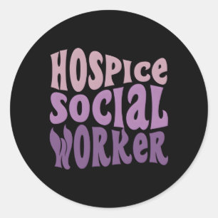 Hospice Social Worker Ronde Sticker