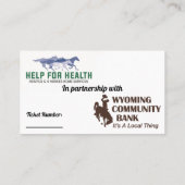 Hospice Ticket Denim en Diamonds (Achterkant)