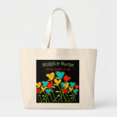 Hospice Verpleegkundige Harten Grote Tote Bag (Voorkant)