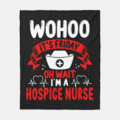 Hospice Verpleegkundige Squad Stethoscoop Hospice  Fleece Deken (Voorkant)