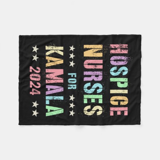 Hospice verpleegkundigen voor Kamala Harris 2024 z Fleece Deken (Voorkant (Horizontaal))