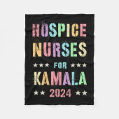 Hospice verpleegkundigen voor Kamala Harris 2024 z Fleece Deken (Voorkant)