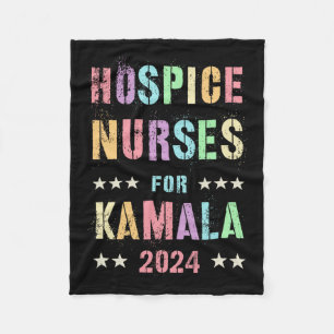 Hospice verpleegkundigen voor Kamala Harris 2024 z Fleece Deken